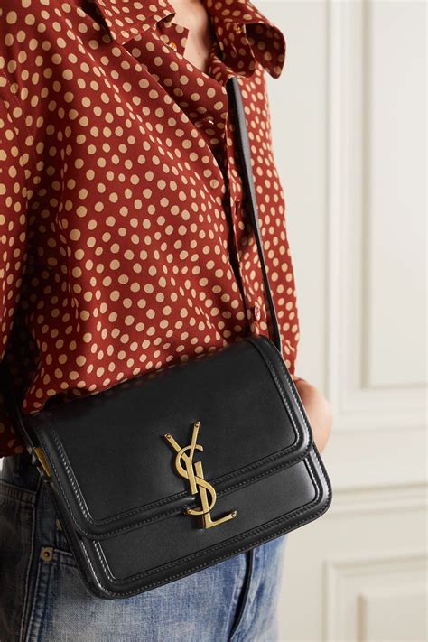 ysl solferino black and white|SAINT LAURENT Solferino small leather shoulder bag .